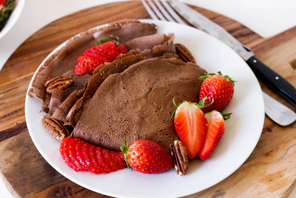 Crepes: la receta para hacerlos de chocolate sin usar huevo 2 Receta con variantes