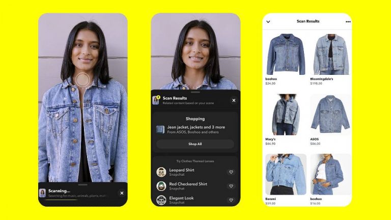 Snapchat presenta nuevos filtros de RA y el escaneo de productos