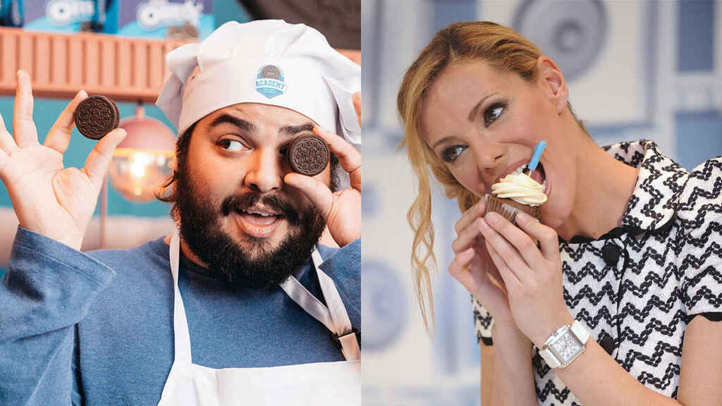 'Celebrity Bake Off': famosos que buscan ser los mejores reposteros en Amazon Prime Video 1 Brays Efe y PAula Vázquez, presentadores de 'Celebrity Bake off'