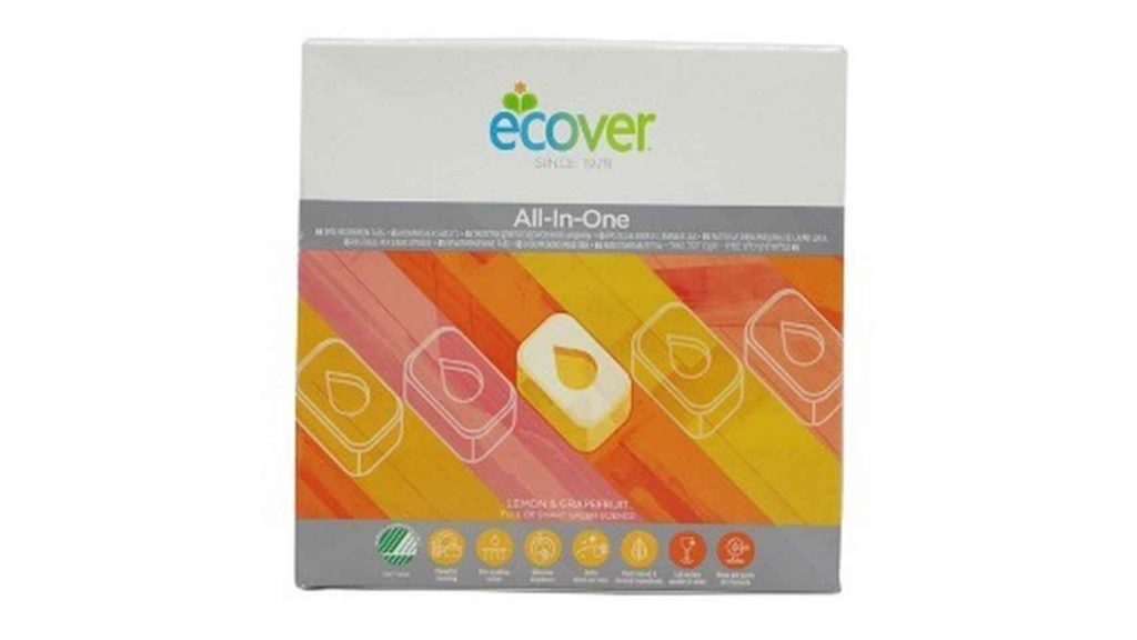 Ecover All In One Pastilllas, el sexto mejor lavavajillas para la OCU.
