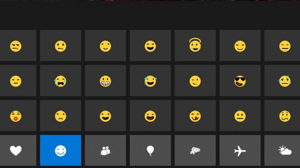 emojis windows 10