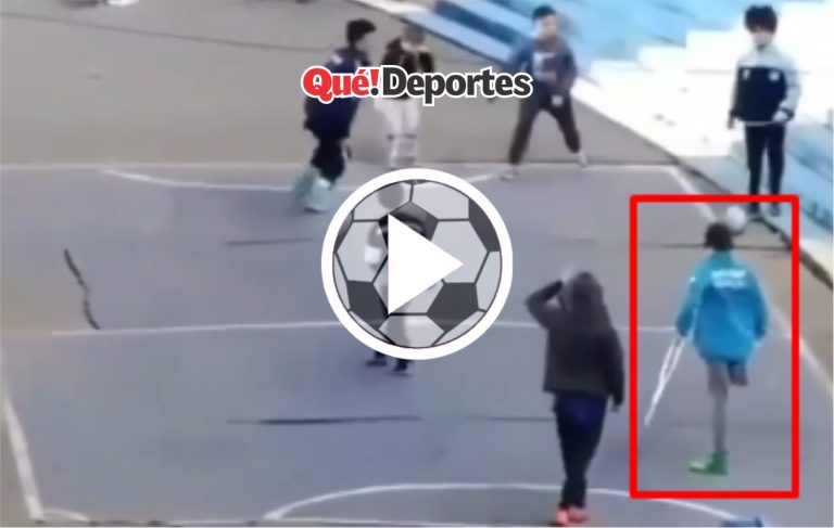 A una pierna ¡Y golazo de túnel!
