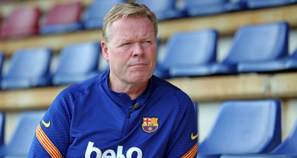Todas las 'perlas' que ha lanzado Koeman contra Laporta 58 Ronald Koeman, Barça, sujetan cabeza