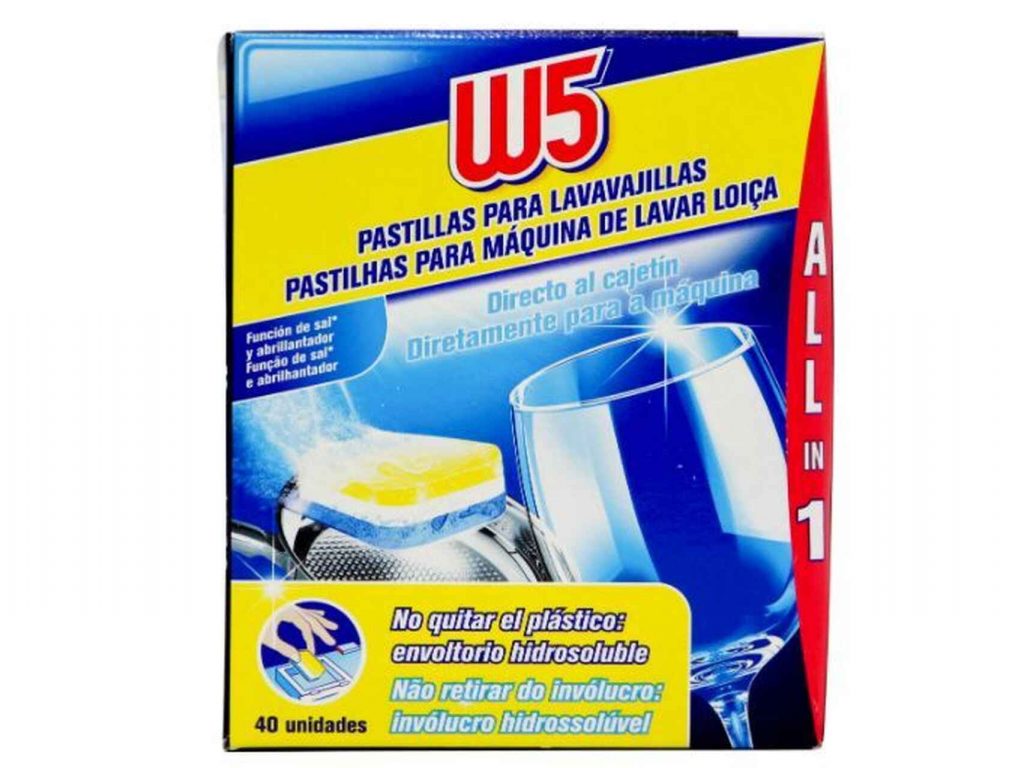 W5 de pastillas de lavavajillas all in 1’ de Lidl, compra maestra para la OCU.