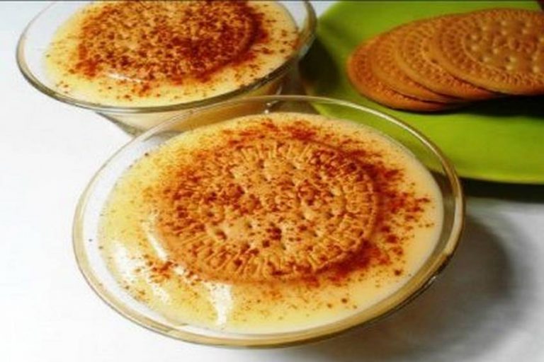 Cómo hacer natillas de toda la vida con galleta