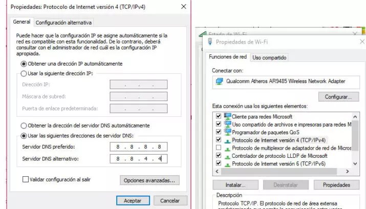 usar otor servidor dns