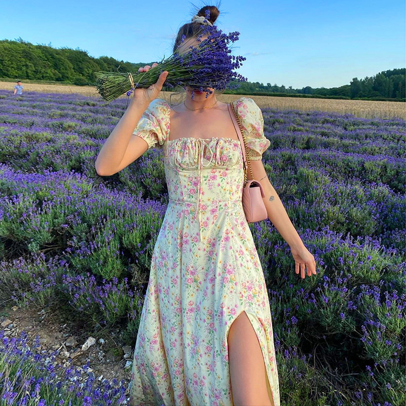 vestido manga puffy aliexpress