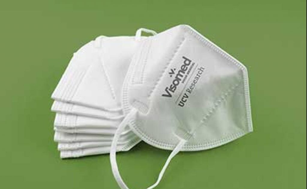 El novedoso tapabocas valenciano.