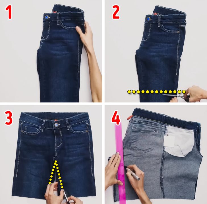 Cómo transformar un pantalón en una falda 1 ¿Cómo convertir un pantalón en una falda en simples pasos?