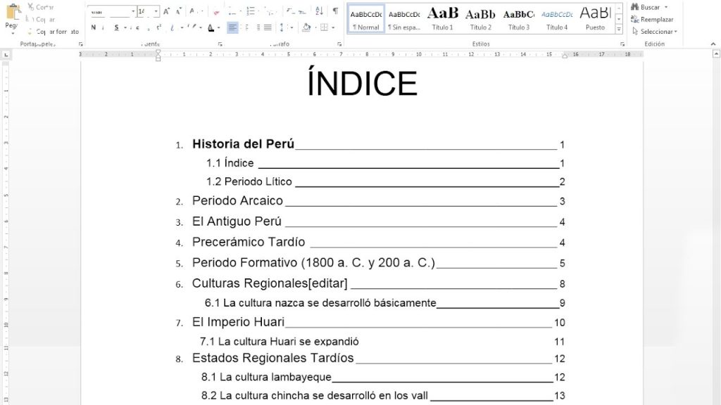 Cómo hacer un índice en Word 1 ¿Cómo hacer un índice en Word de forma automática?
