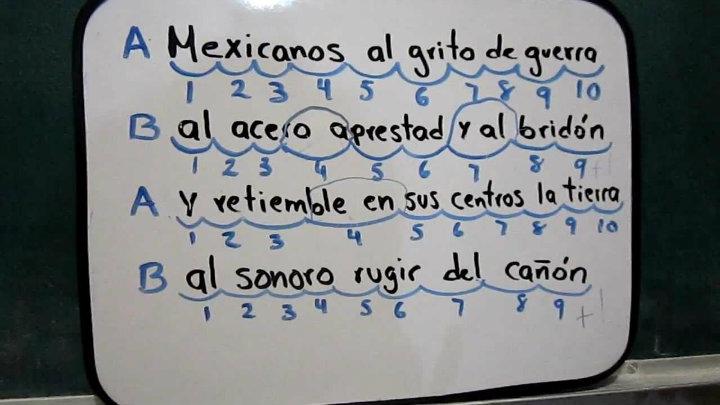  Cada verso con su respectivo nombre 
