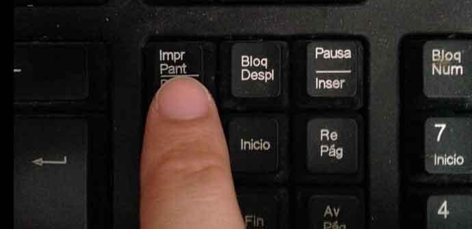 Opción con tecla Impr Pant