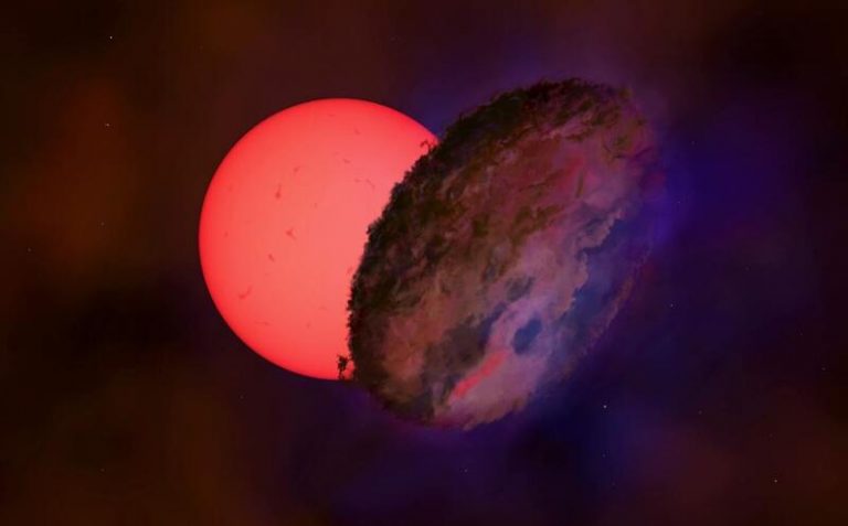 Observan una estrella gigante 'parpadeante' hacia el centro de la Vía Láctea