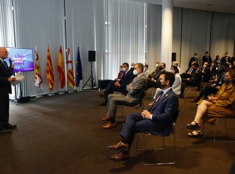 El Rey, Sánchez y Pere Aragonès inauguran juntos el Mobile El Rey, Sánchez y Pere Aragonès inauguran juntos el Mobile