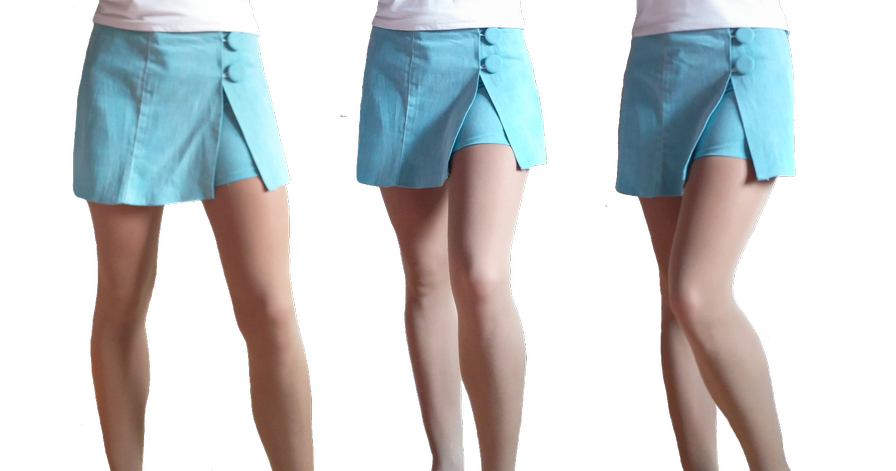 Cómo transformar un pantalón en una falda 3 Planchar con cuidado y sin estirar el pantalón que se convertirá en falda