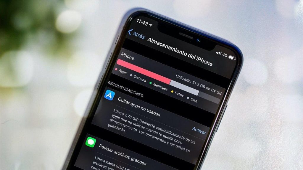 Rendir el almacenamiento