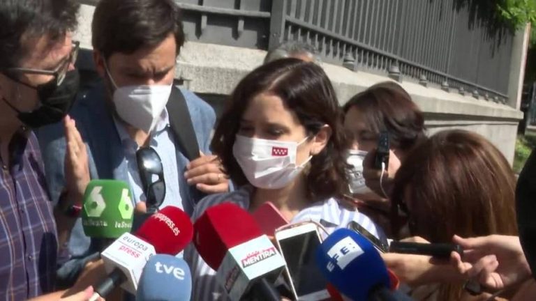 Ayuso cree que España da una imagen lamentable con los indultos