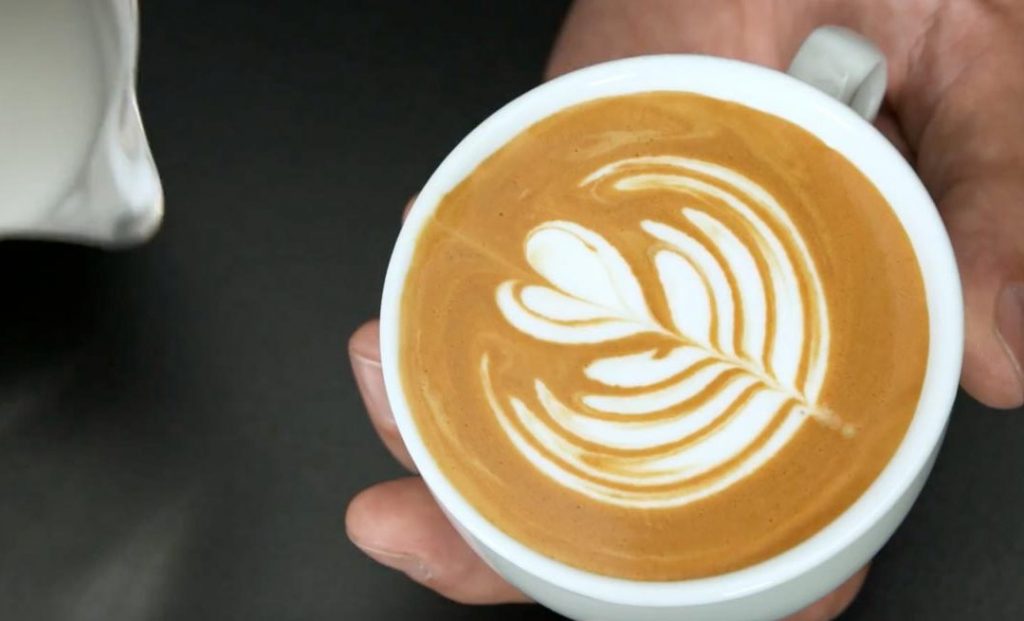 Latte-art, tulipán