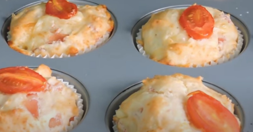 Cómo hacer muffins salados de jamón york y queso