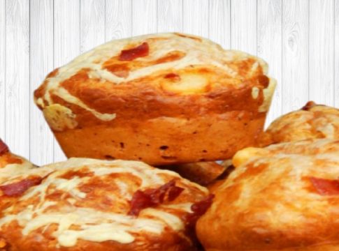Cómo hacer muffins salados de jamón york y queso (4) Cómo hacer muffins salados de jamón york y queso