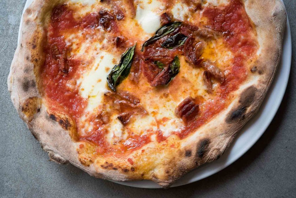 Pizza con sabor a mar