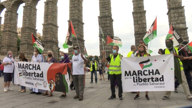 La Marcha Saharahui con un centenar de personas llega a Madrid