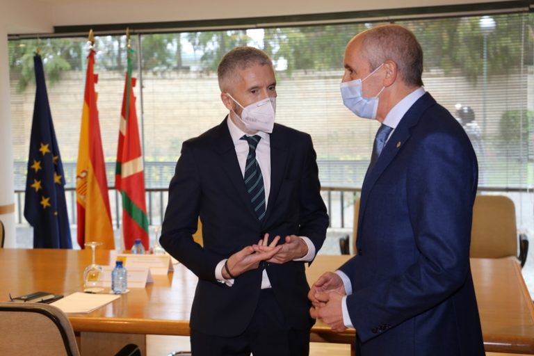 Marlaska y Erkoreka presidirán en Madrid la Junta de Seguridad del País Vasco