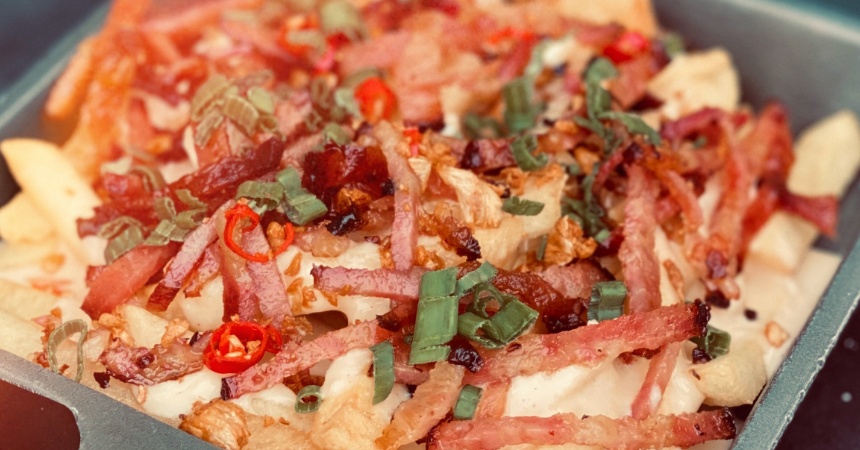 Patatas al Foster Hollywood