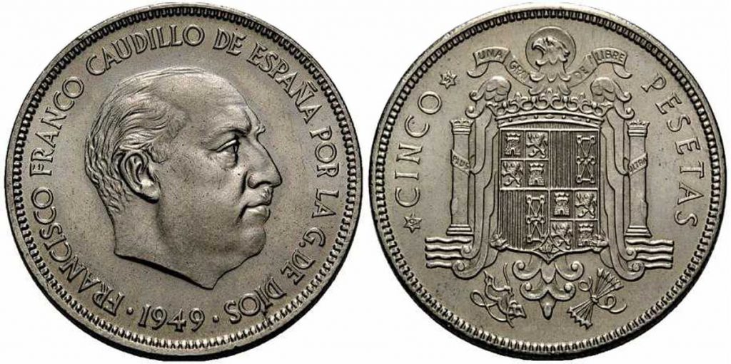 Moneda de 5 del año 1949, la verdadera joya de la corona