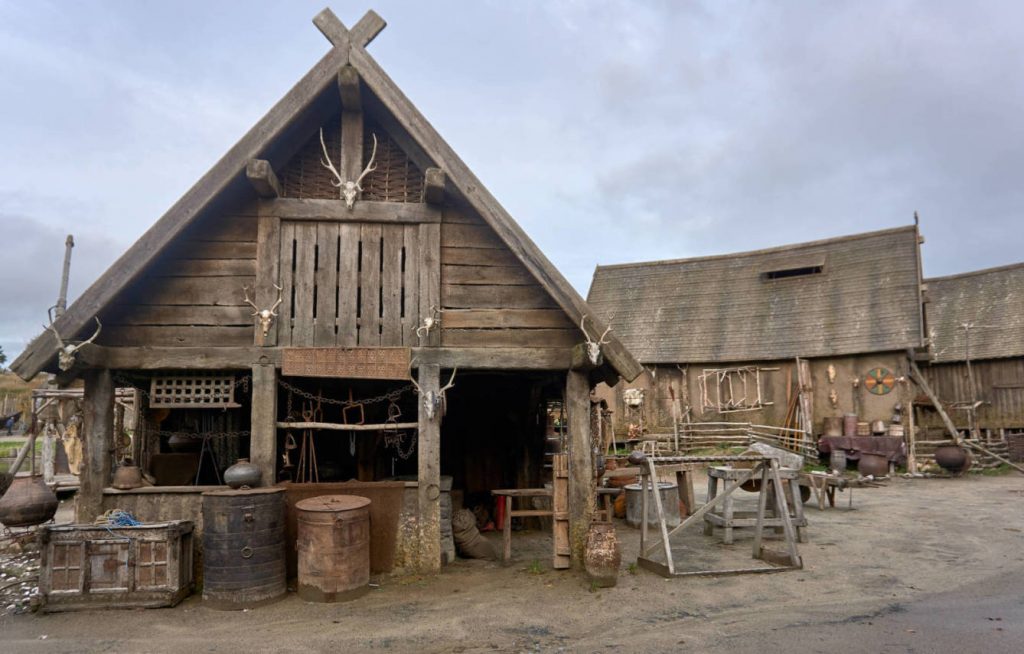 Escenario con aspecto vikingo