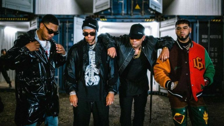 Wisin, Jhay Cortez, Anuel AA y Myke Towers en ‘Fiel Remix’ de Los Legendarios