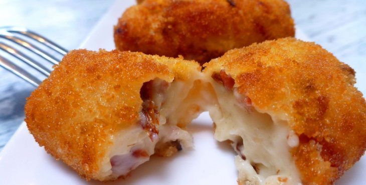 Croquetas crujientes por fuera y cremosas por dentro