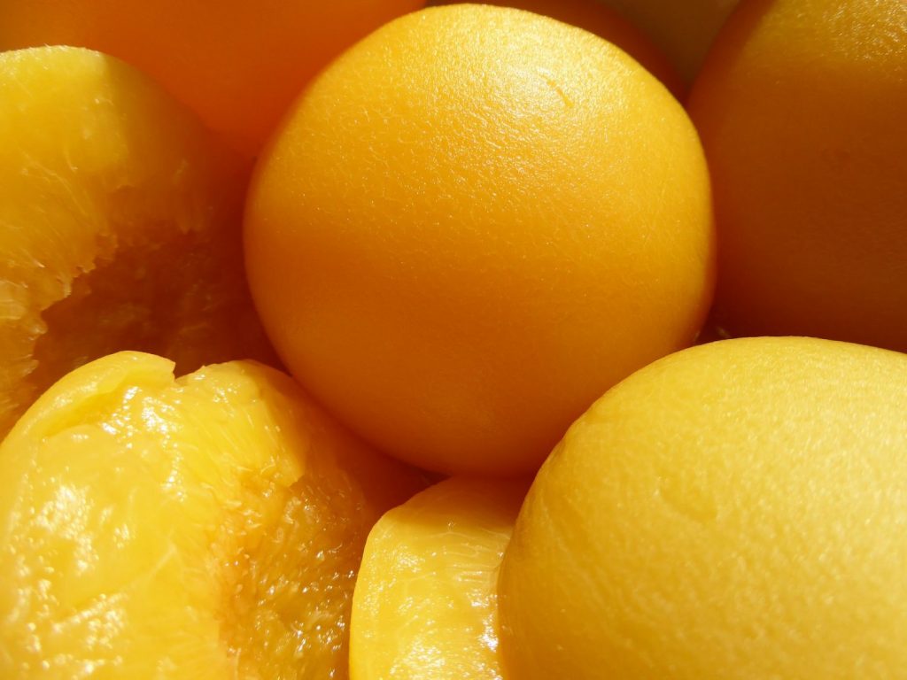 melocotones en almíbar