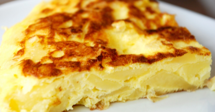tortilla de patatas en microondas