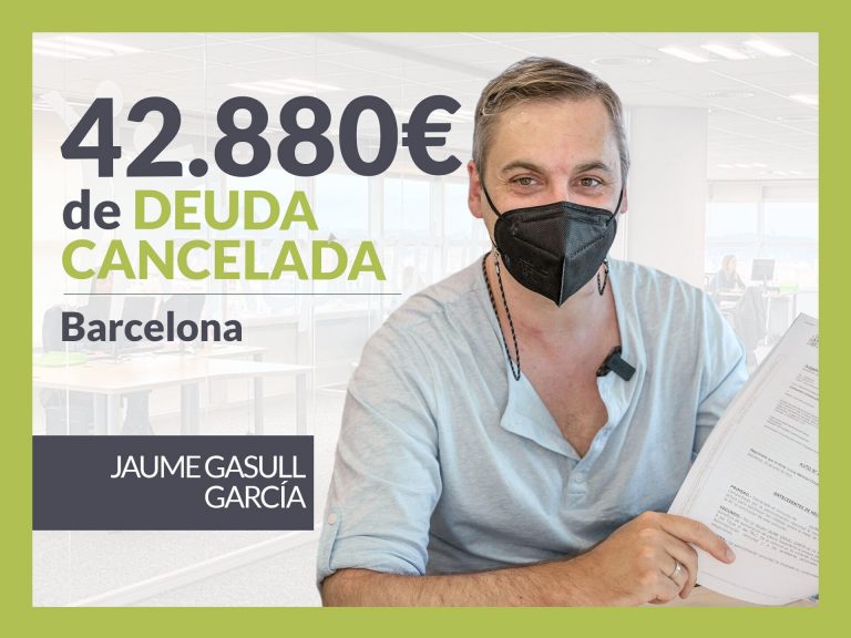 Repara tu Deuda Abogados cancela 42.880€ en Barcelona (Catalunya) con la Ley de Segunda Oportunidad