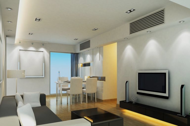 Cómo disimular el aire acondicionado en el salón