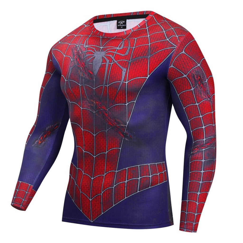 Camiseta realista Spiderman herido