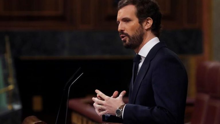 Casado avanza que el PP irá al TC si se aprueba una Ley de Seguridad Nacional