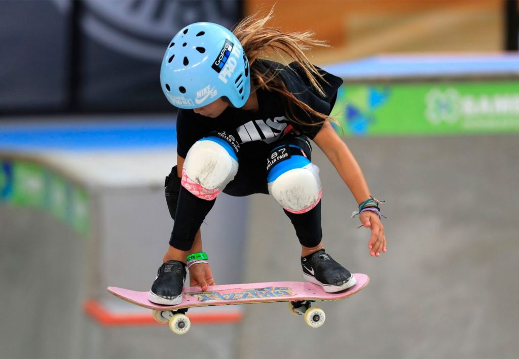 La británica que con 14 años participará en el skateboarding y sueña con ganarse una medalla