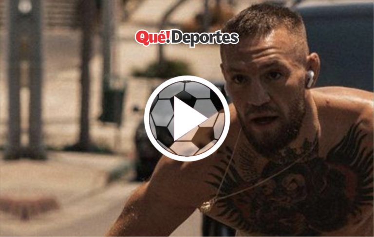 Hasta con yeso Conor McGregor hace locuras