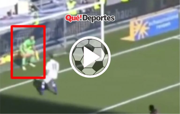 ¡¡Pero que le ha pasado a este portero!!
