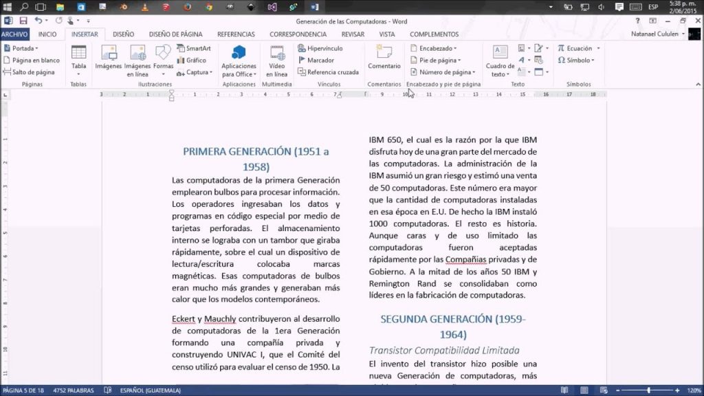 Formatos para los documentos de Word