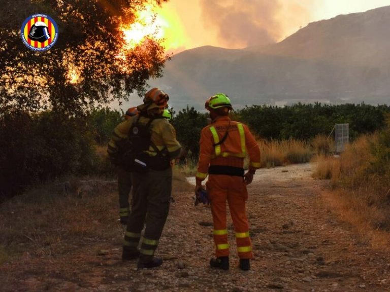 Estabilizados los incendios de Rafelguaraf y Chiva y controlado el de Palma de Gandia
