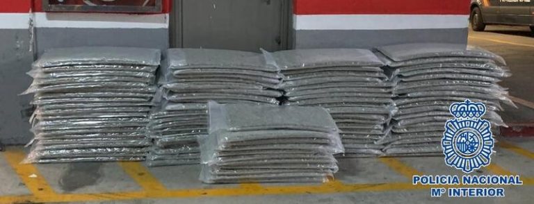 Cae una red criminal en Málaga dedicada a tráfico internacional de marihuana camuflada en puertas acristaladas