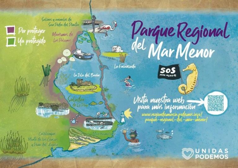 Podemos registra una PNL para la creación de un parque regional en el entorno del Mar Menor