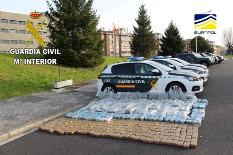 Desarticulada una organización que simulaba ser una empresa de transporte para introducir droga en Europa