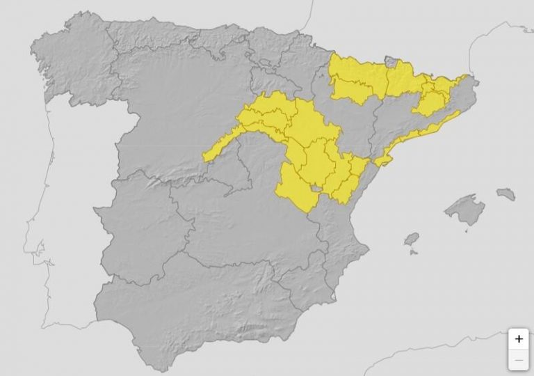 Agosto se despide con 5 CCAA en riesgo por lluvias en el noreste peninsular