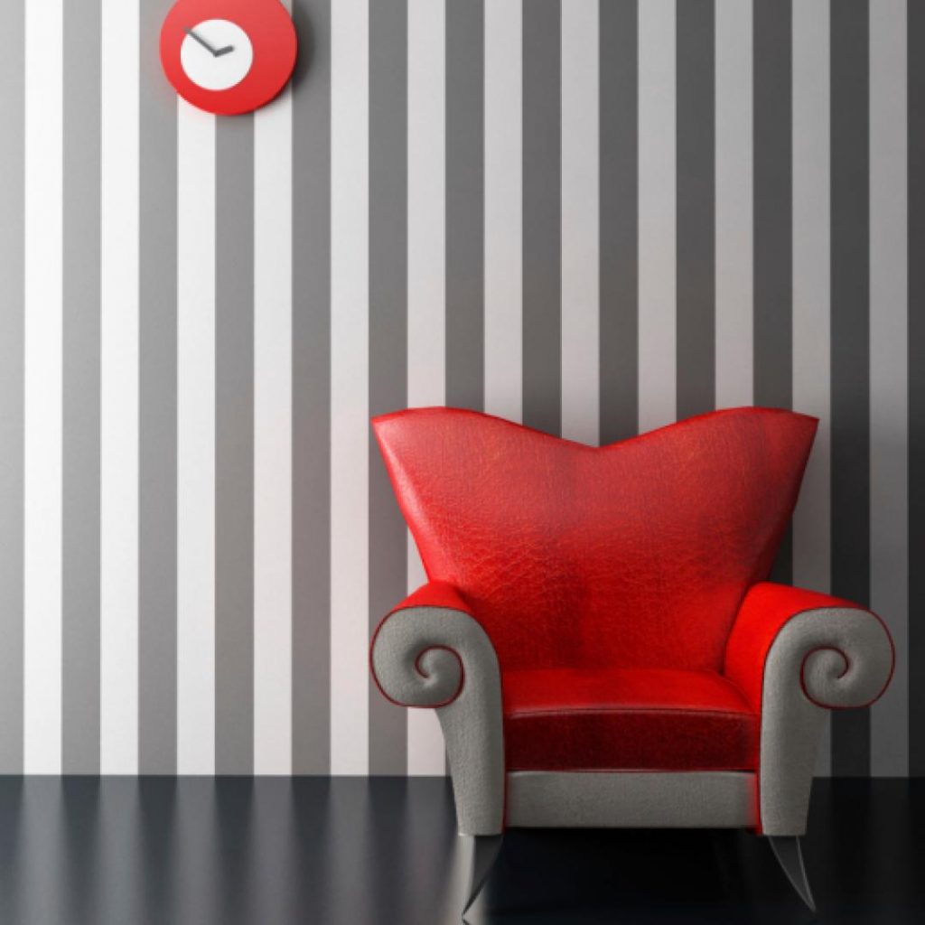 Colores que debes tomar en cuenta a la hora de pintar la pared a rayas 