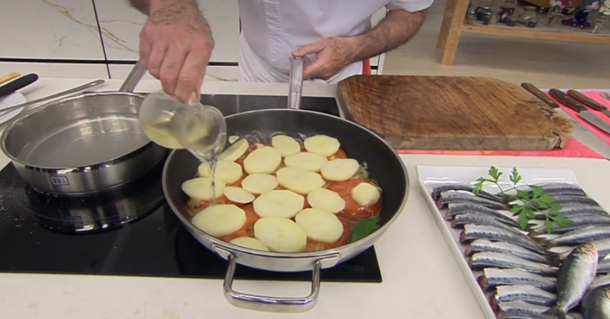 Arguiñano desvela el secreto para unas sardinas afogadas de escándalo
