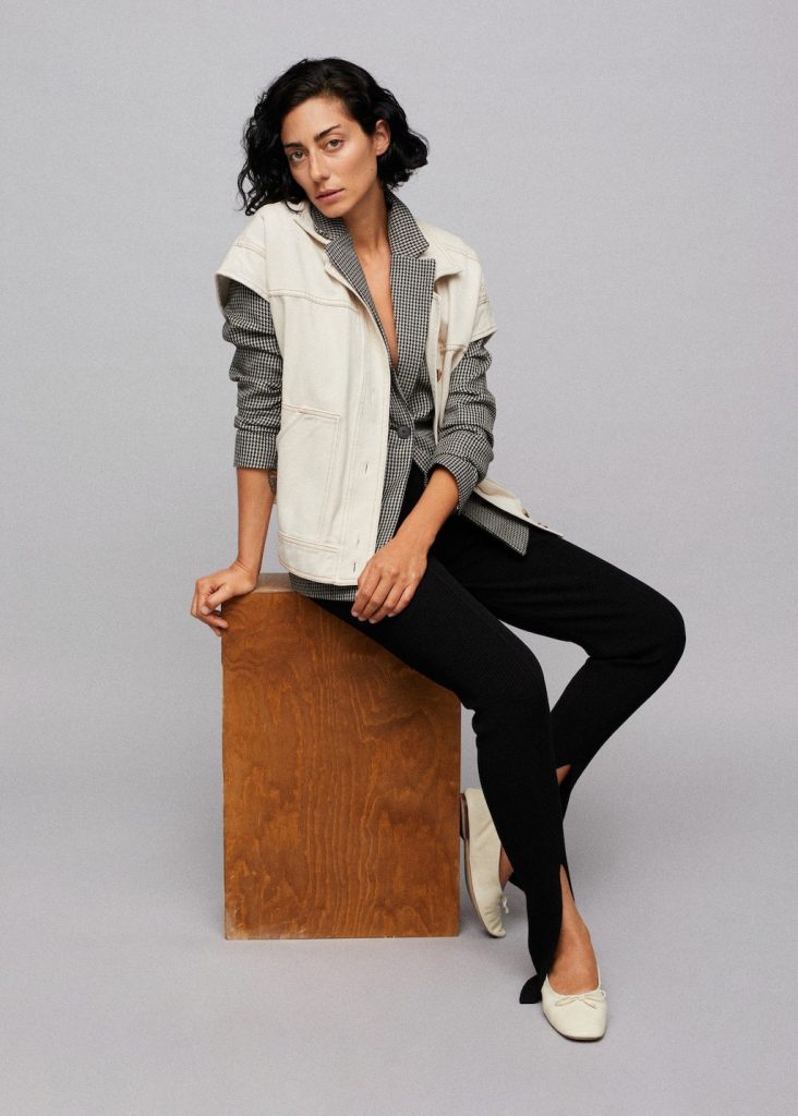 Bailarinas lazo piel modelo